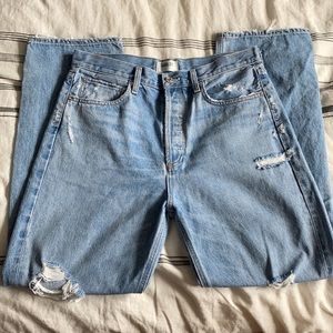 Agolde High Rise Women Jeans - Light Blue